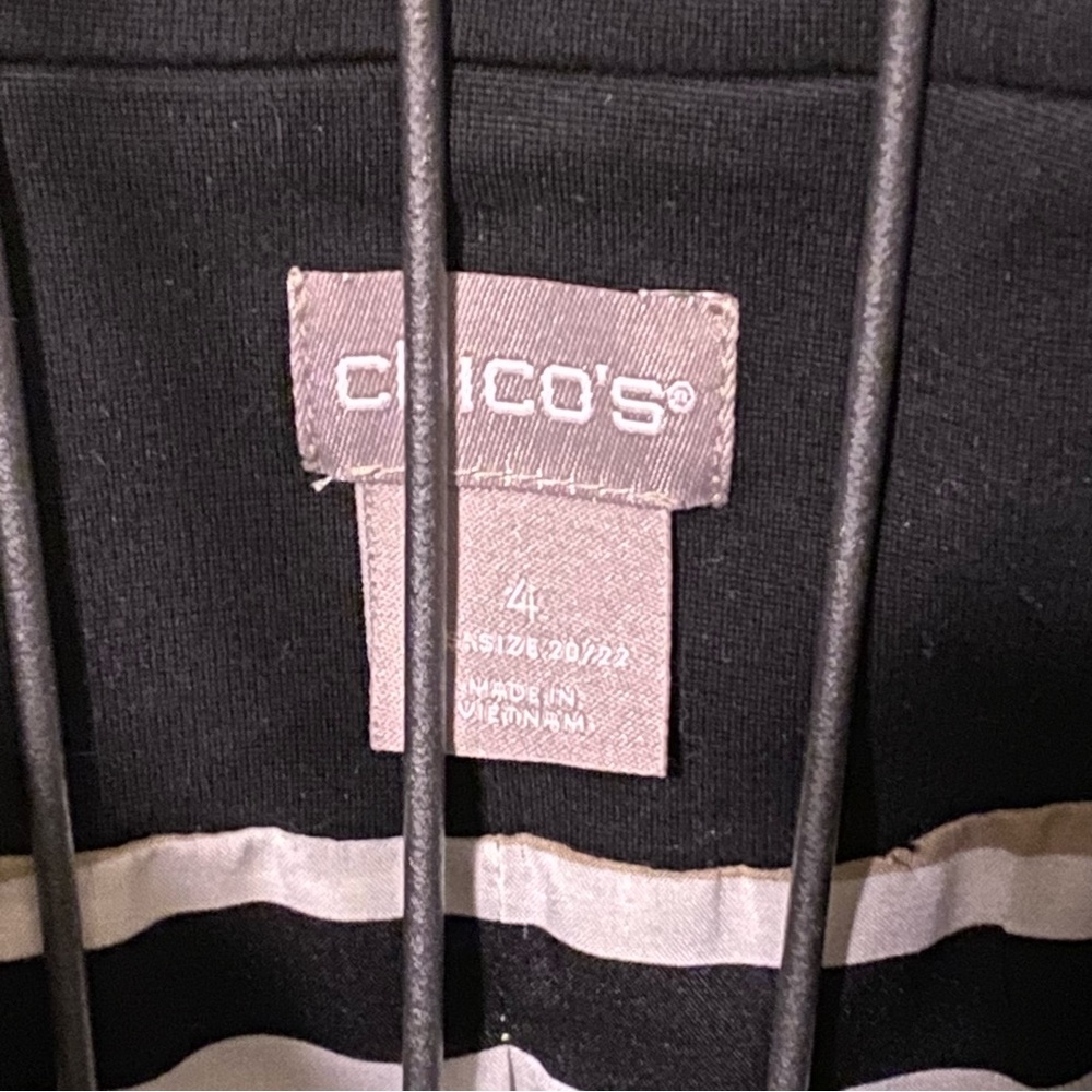 Chico's Black Two Button Blazer Jacket Chico's 4 … - image 4